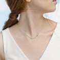 thumbnail image 7 of Midir&Etain Women's Jade Necklace 925 Sterling Silver Green Zircon Leaf Necklace Pendant Minimalist Clavicle Plant Jewelry, Bohemian Style Women's Gift, 7 of 7