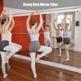 thumbnail image 4 of 10 Pack Wall Mounted Mirror Clips Stainless Steel U Brackets with Screws Mirror Hanging Kit Heavy Du, 4 of 5