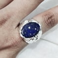 thumbnail image 4 of Lapis Lazuli Mans Ring, Natural Afghani Lapis Lazuli, Silver Jewelry, 925 Silver Ring, Birthday Gift, Heavy Mens Ring, Arabic Design, Ottoman Style Ring, Christmas, Turkey Mens Signet Ring, 4 of 5