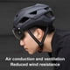 thumbnail image 2 of Wosthever Casco de bicicleta individual, gafas de repuesto a prueba de viento, gafas de bicicleta de montaña, lentes de ciclismo al aire libre, Ciclismo Gris, 2 of 6