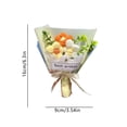 thumbnail image 2 of 1Pc Best Wishes Knitted Yarn Puff Flower Bouquet Sunflower Bouquet Fake Flowers Gift - For Home Decor, Wedding, Office, Party Decoration, 2 of 5