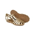 thumbnail image 4 of Little Angel Britt-733E New Girl PU Round Toe T-Strap Gladiator Ankle Strap Flat, 4 of 5
