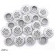 thumbnail image 3 of 20pcs Air Vents 25mm Circular Soffit Vent Stainless Steel Round Vent Mesh Hole Louver For Kitchen Bathroom Cabinet Wardrobe (white), 3 of 5