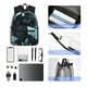 thumbnail image 4 of Easygdp Black Panther Floral Illustration Mochila Casual para Portátil, Mochila para Escuela, Viajes, Negocios, 4 of 6