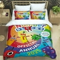 thumbnail image 3 of Number Duvet Cover Twin Size Set - Bedding Bedroom Decor, Comforter Cover & 1 Pillowcase 2 Pieces - Cartoon Number Theme Bedding Set with Zipper Cover, 3 of 4