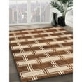 thumbnail image 2 of Ahgly Company Indoor Rectangle Contemporary Saddle Brown Abstract Area Rugs, 2' x 4', 2 of 6