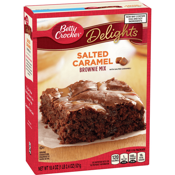 Betty Crocker Salted Caramel Brownie Mix, 18.4 oz
