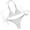 045 White, variant on Fanxing Women Bikini Sets High Waisted Bathing Suit Halter Two Piece Swimsuit Tummy Control Cheeky Bikini Red,L