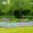 thumbnail image 5 of White Plastic Garden Fence, Decorative Picket Fence Edging for Lawns Flowerbeds Plant Borders, Outdoor Landscape Border Fence for Yard Patio Garden Decoration, 5 of 6