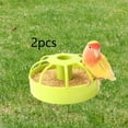 thumbnail image 1 of 2 comederos y bebederos para pájaros, soporte para comida, estable para loros y periquitos, tazón de agua y dispensador de comida de gran capacidad., 1 of 8