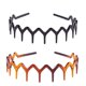thumbnail image 4 of Juego de 4 bandas dentadas de plástico negro con dientes de tiburón (negro+marrón), 4 of 5