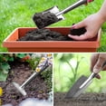 thumbnail image 5 of Juego de herramientas de jardín, 3 piezas de regalos de trabajo de jardinería, kit de herramientas manuales para exteriores de aluminio fundido para hombres y mujeres, que incluye paleta,, 5 of 5