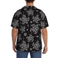 thumbnail image 5 of Xecao offers the Turtle for Men's Casual Short-sleeved Shirt, a button-up collared shirt with a pocket, perfect for beach vacations and yacht travel in the Medium size., 5 of 7