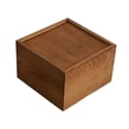 thumbnail image 4 of Caja de almacenamiento de madera con tapa deslizante, para guardar fotos y recuerdos, multiusos para bodas. 15 cm x 15 cm x 10 cm, 4 of 8