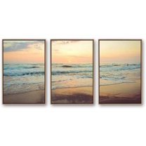 IDEA4WALL Framed Canvas Wall Art for Living Room, Bedroom Ocean Sea Beach Canvas Prints for Modern Home Decoration Ready to Hang
