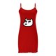 thumbnail image 4 of Camisón corto de talla grande para mujer, camisón de manga corta con estampado de pecho a la moda, camisón para mujer, 4 of 6