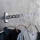 thumbnail image 3 of Gwong hogar 1pcs 6 agujeros plegables plegables pared de acero inoxidable ropa de colgilla de colgilla de secado Gwong 21043378, 3 of 7