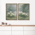 thumbnail image 4 of Framed Canvas Print Wall Art Set of 2 Tranquil Morning Garden Floral Botanical Vintage Art for Living Room, Bedroom, Office - 24"x36"x2 NATURAL, 4 of 7