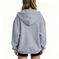 thumbnail image 5 of BFRGSIJ Full Zip Up Hoodie for Women Drawstring Hooded Sweatshirt Lightweight Casual Fall Winter Jacket with Pocket M, 5 of 5