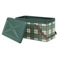 thumbnail image 2 of Red Shed JXF22113 Metal Holiday Christmas Gift Plaid Basket, 2 of 3
