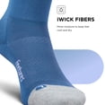 thumbnail image 5 of Feetures Elite Light Cushion Mini Crew Sock - Sport Sock with Targeted Compression - Blue Track , Small (1 Pair), 5 of 7