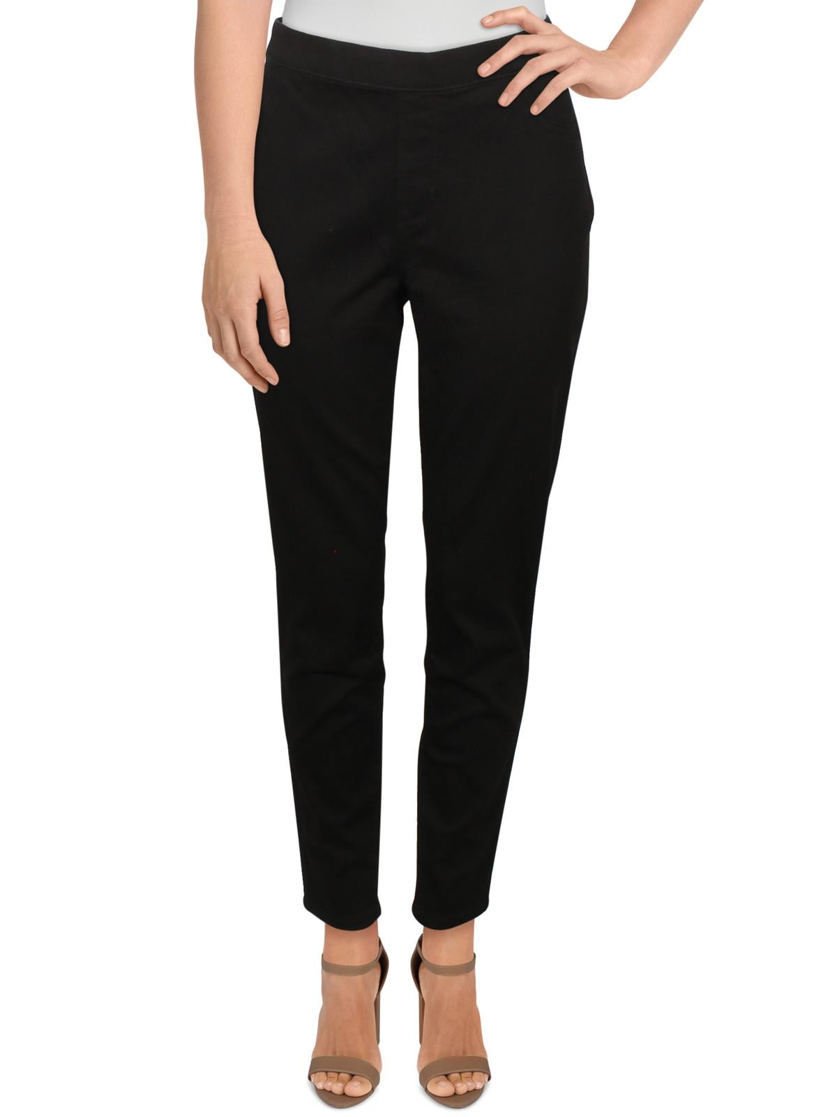 Mid Rise Pull On Jeggings Black 24W 
