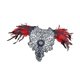 thumbnail image 4 of Chal de plumas artificiales para mujer, disfraz navideño, capa cómoda y a la moda Rojo, 4 of 9