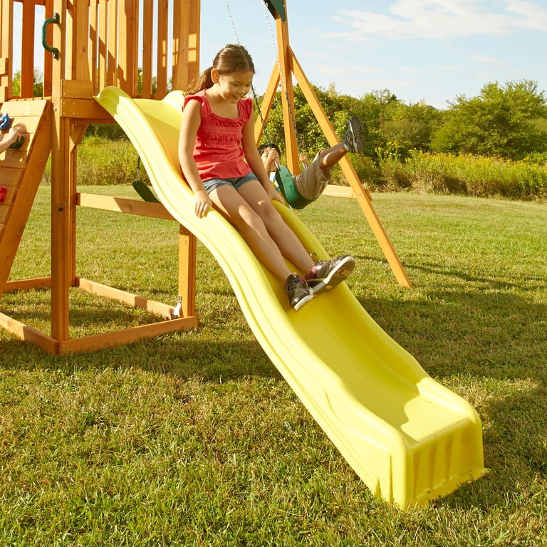 Swing-N-Slide 4ft Cool Wave Slide, 42-48in Mount, Yellow - Walmart.com