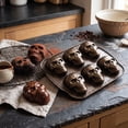 thumbnail image 2 of Liamobondopolis Halloween Silicone Skull Baking Mold 6 Cavity Nonstick Cake Pan and Skull Cake Mold for Baking Spooky Party Treats Home Decor Safe, 2 of 8