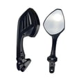 thumbnail image 2 of Motorbike Motorcycle Rear View Mirrors Left & Right Aluminum Alloy Replacement Black Motorcycle Accessories Repair Parts Durable shamjiam Espejo retrovisor, 2 of 8