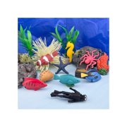 Safari Ltd. Coral Reef Toob - Set of Figurines of Diverse Marine Life, Scuba Diver, and Treasure Chest - Educational Play Toy Figures for Boys, Girls & Kids Ages 3+