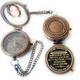 thumbnail image 6 of Mini Picture Frame Compass | Engraved Quote Mini 46 mm Personalized Brass Photo Frame / Custom Text Table Top Birthday Gift, Baptism Gift, Christmas Gift for Boys, Girls, Kids Men & Women (My Grandson, 6 of 7