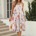DNAGSBBSN Delicate Petal Icons 168 Women's Maxi Summer Dress , Loose