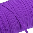 thumbnail image 4 of Flat Elastic Band for Sewing 1/8" x 109 Yards Violet Braided Stretch Strap Cord Roll for Wigs Crafts, 4 of 5