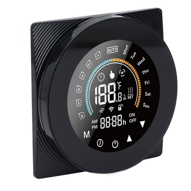 Termostato WiFi, 5-35 Grados Celsius Establecer Temperatura Sensible Y Preciso Termostato De Control Remoto Carcasa Retardante De Llama Para Uso Doméstico