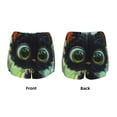 thumbnail image 5 of Lsque Cute Big-Eyed Black Cat Printed Women's Running Shorts with Liner Pockets,Elastic Quick Dry Workout Athletic Gym Yoga Shorts,Womens High Waist Shorts-Medium, 5 of 9