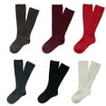 thumbnail image 2 of Lian LifeStyle Children 6 Pairs Knee High Cashmere Wool Socks Size 2-4Y (Dark Brown), 2 of 4