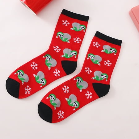 

Christmas Women Fashion Mid - Tube Christmas Print Socks