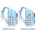 thumbnail image 3 of Roffatide Cinnamoroll Kawaii Backpack with 21-Piece Accessories, Blue, 3 of 7