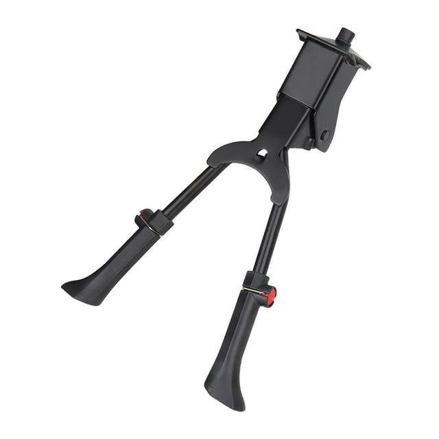 Accesorio de soporte para pata de cabra de bicicleta, altura ajustable, resistente, color negro, para bicicletas de 24 a 29 pulgadas