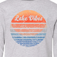 thumbnail image 4 of Inktastic Lake Vibes Distressed Retro Sunset Long Sleeve Youth T-Shirt, 4 of 5