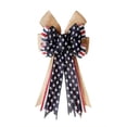 thumbnail image 2 of Lksixu Fourth of July Decorations, Wreaths for Front Door Independence Day Wreath Patriot Wreath American Flag Red White Blue Star Decoration Wreath Door Hanging, 2 of 7