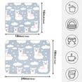 thumbnail image 4 of Alpaca Pattern Drying Dish Mat Quick Drying Absorbent Soft Durable for Kitchen 18" x 24", 4 of 10