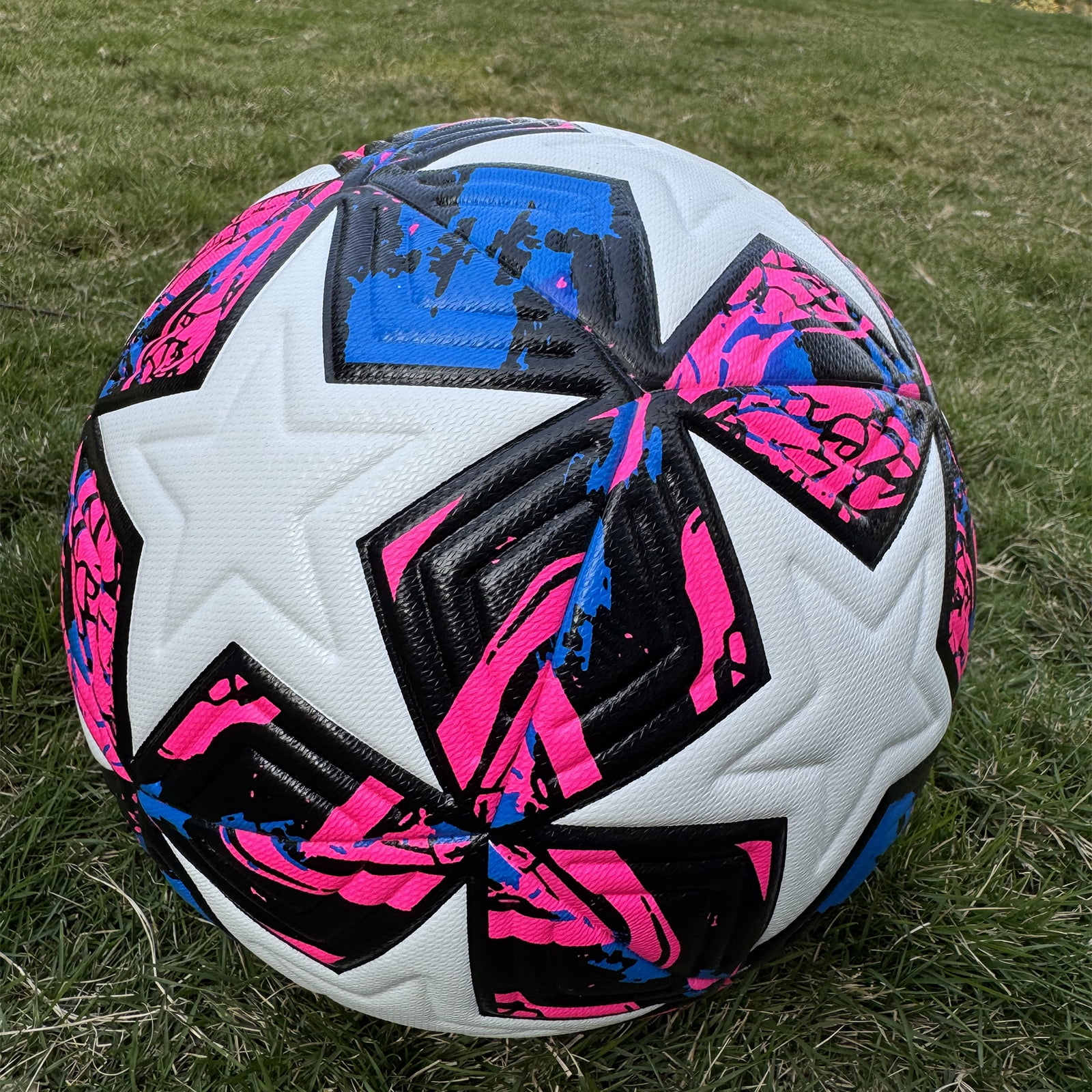 Premium Europe Cup Themed Size 5 Soccer Balls - Diverse Vibrant Colors, Ideal for Adult & Youth Players, Durable Construction for All - Weather Play