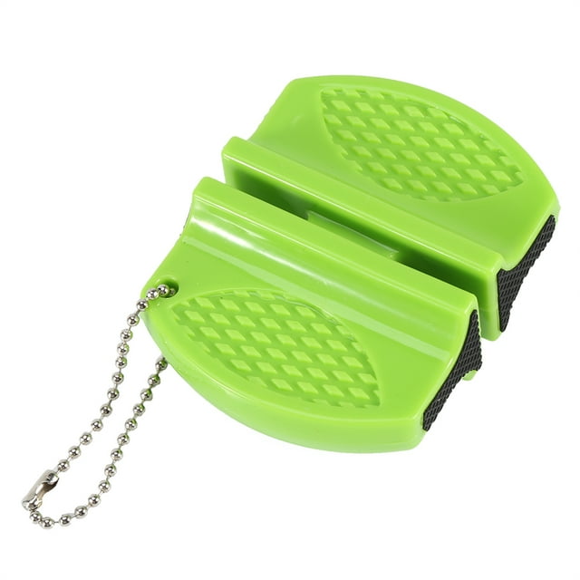 Mini afiladores de cuchillos portátiles multifunción de uso rápido, piedra de afilar, accesorios de cocina, color verde