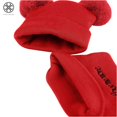 thumbnail image 2 of Luxtrada Newborn Kids Baby Boy Girl Pom Hat Winter Warm Knit Bobble Beanie Cap Scarf Set (Red), 2 of 7
