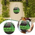 thumbnail image 2 of St. Patrick's Day Shamrock Door Sign, Welcome Door Hanger Door Decoration Door Wreath Front Door Wreath, 2 of 7
