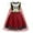 A03650-Red, variant on Benylion Girls Costumes Princess Birthday Party Dress Popular Musical Cosplay Halloween Outfits with Cape for 5-6 years