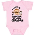 thumbnail image 3 of Inktastic Monkey I Love Hanging out with My Grandpa Boys or Girls Baby Bodysuit, 3 of 5