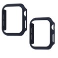 thumbnail image 1 of 2 Pack Compatible for Apple Watch Case 45mm [NO Screen Protector] Series 8 Series 7, Hard PC Bumper Case Protective Cover Frame Compatible for iWatch 45mm,original black, 1 of 5